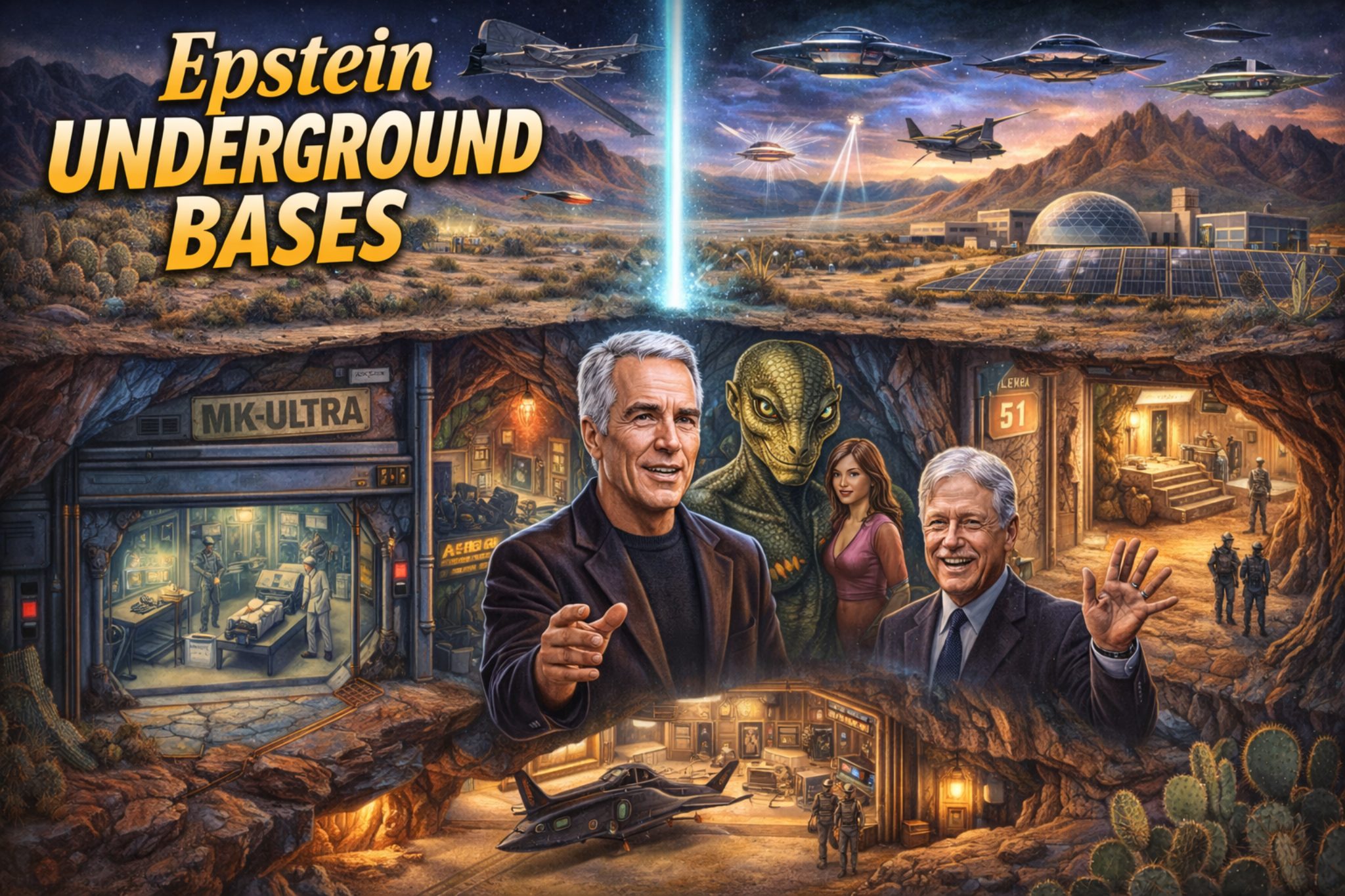 EPSTEIN’S SECRET UNDERGROUND LABS WITH GOVERNMENT AGENTS