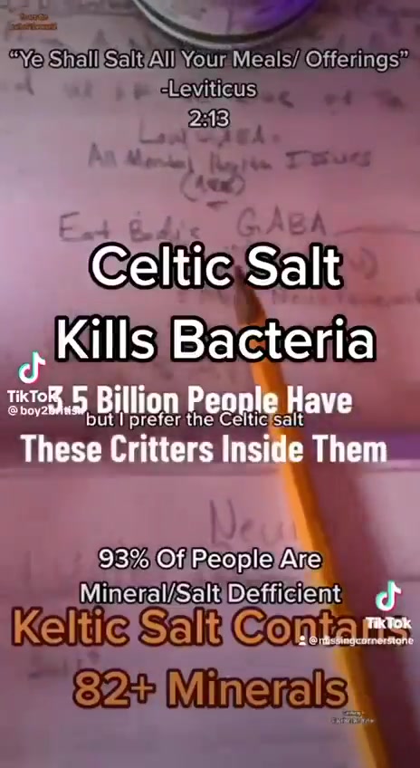 salt is good….